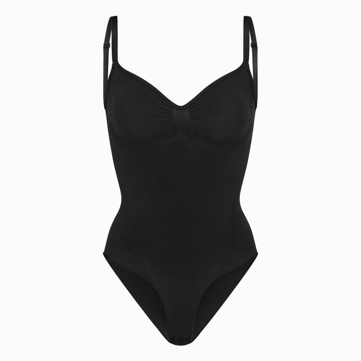 Shevee brief Bodysuit black flat lay product view