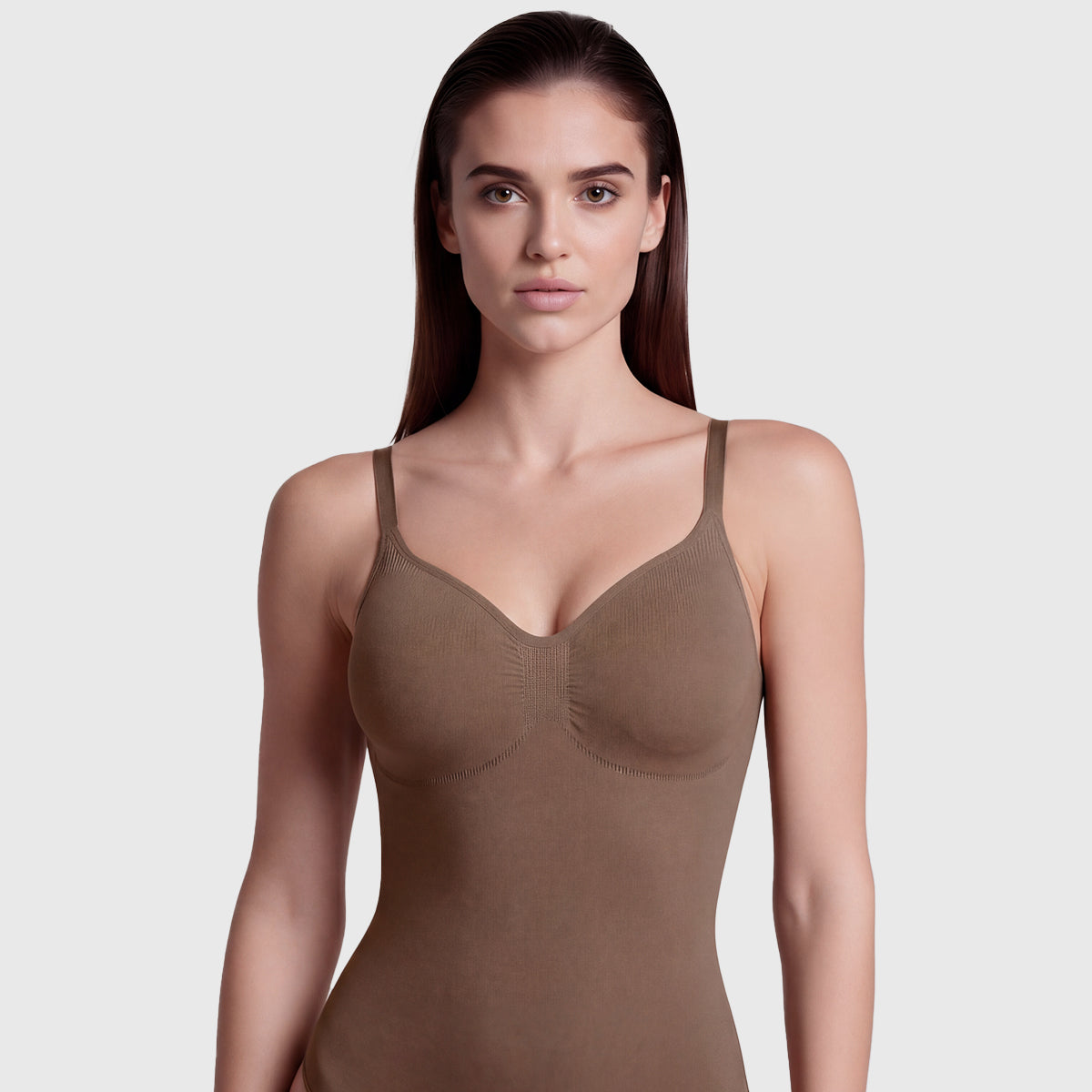 Shevee brief Bodysuit jasper front portrait view