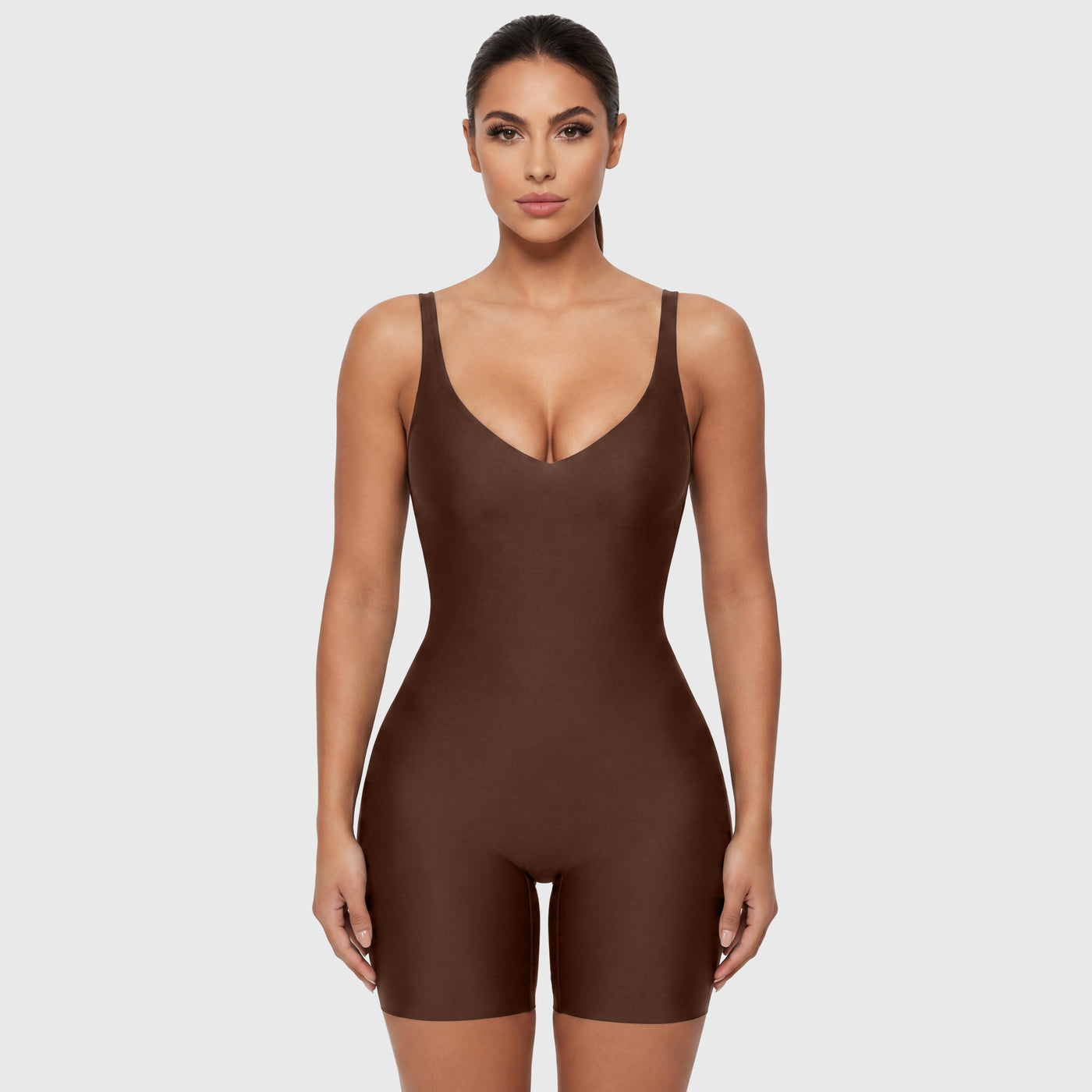 UNLINED PLUNGE MID-THIGH BODYSUIT
