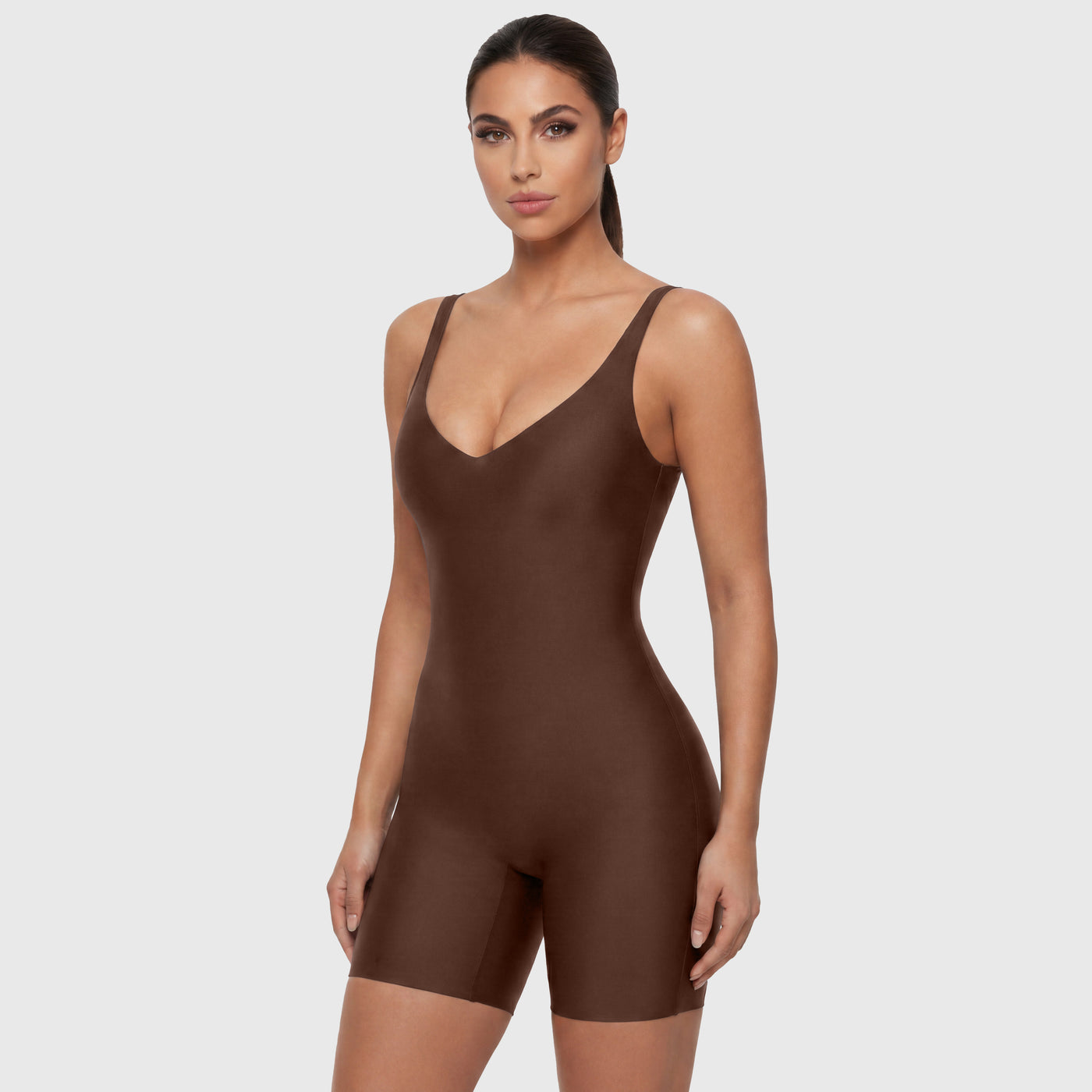 UNLINED PLUNGE MID-THIGH BODYSUIT