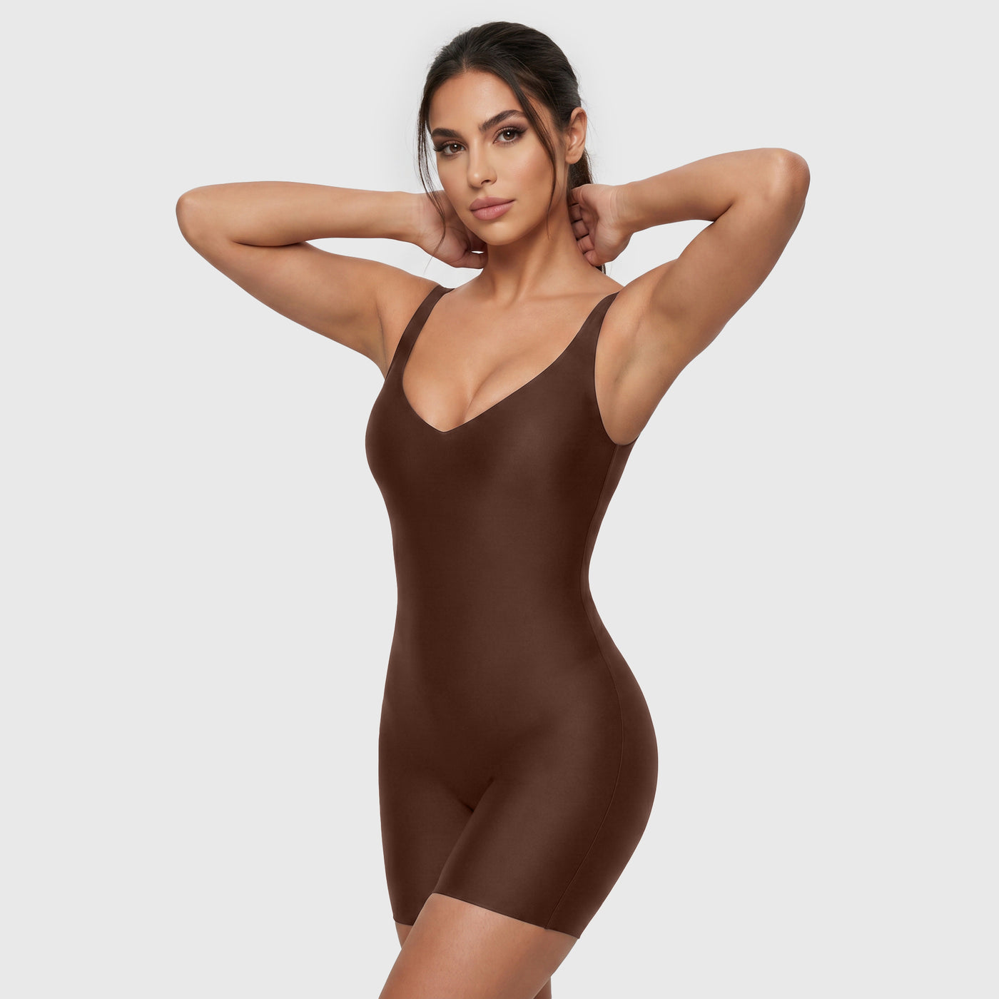 UNLINED PLUNGE MID-THIGH BODYSUIT