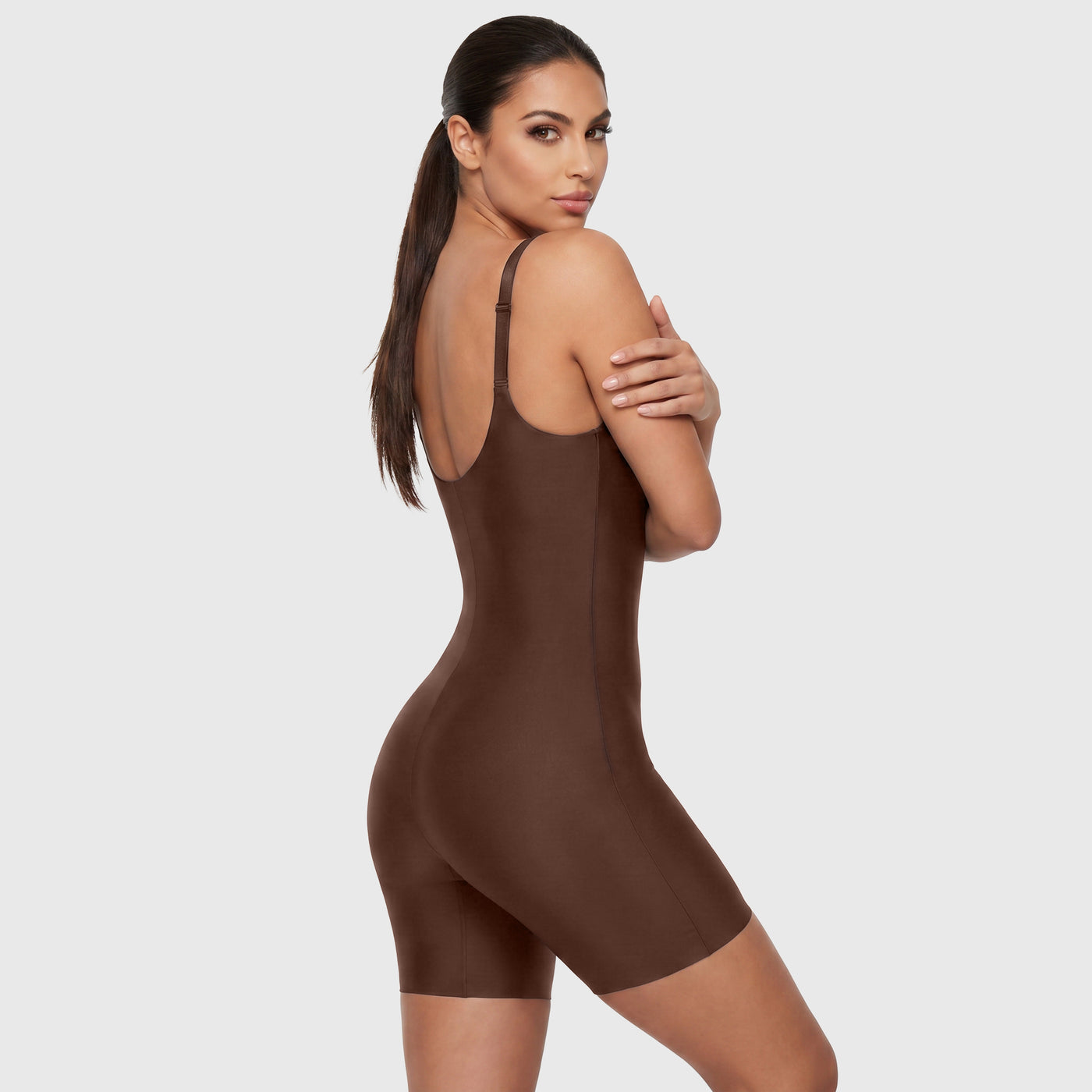UNLINED PLUNGE MID-THIGH BODYSUIT