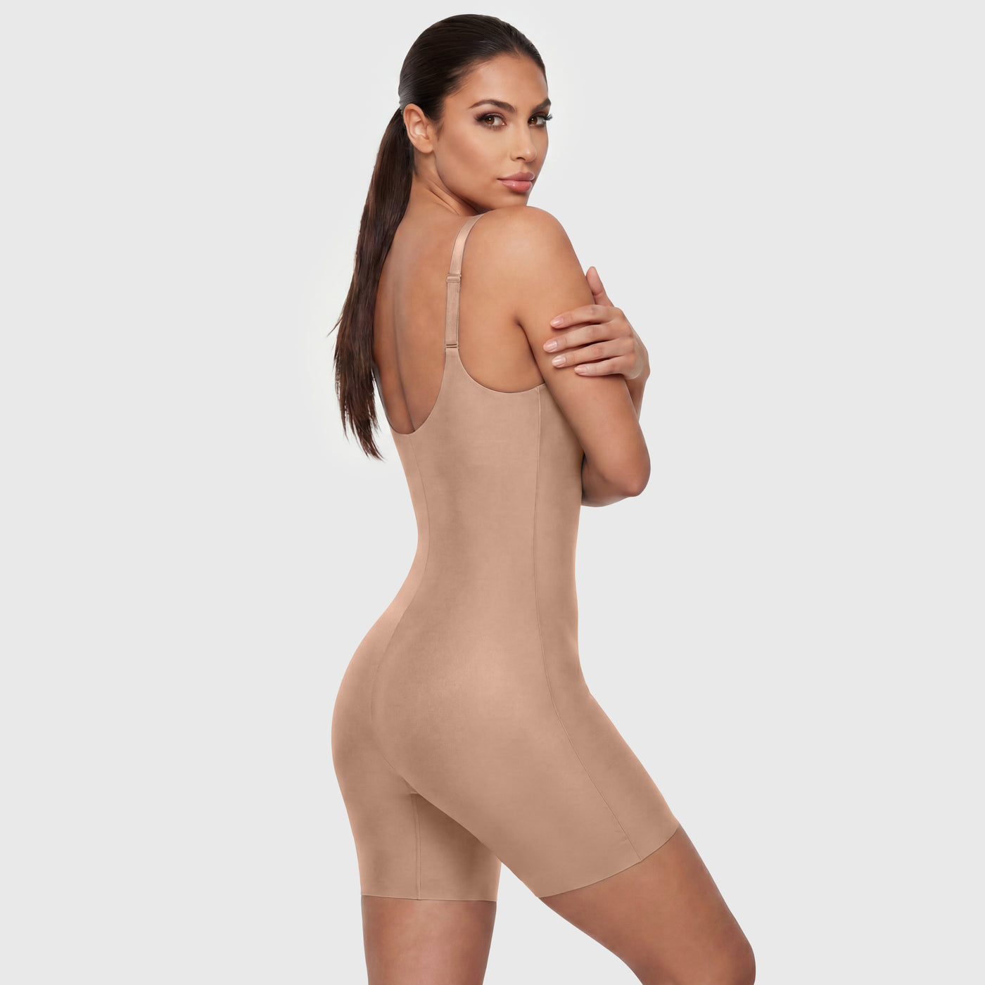 UNLINED PLUNGE MID-THIGH BODYSUIT