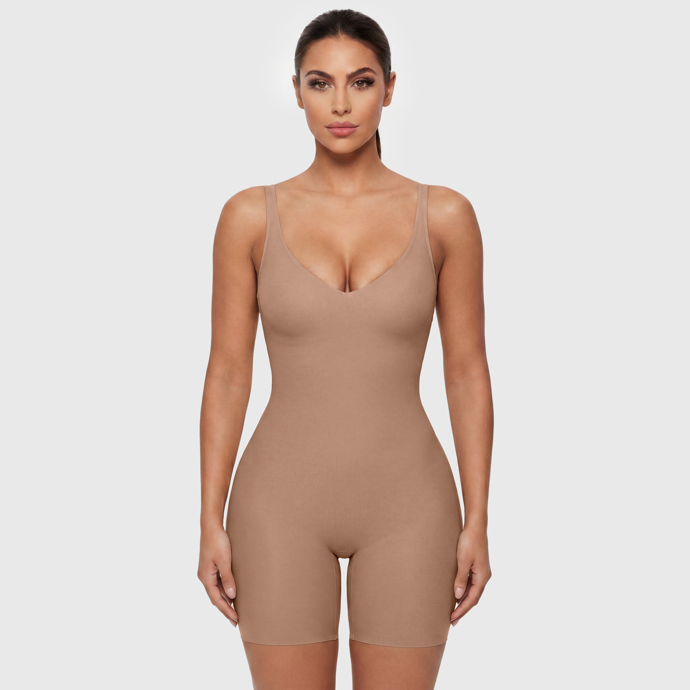 UNLINED PLUNGE MID-THIGH BODYSUIT